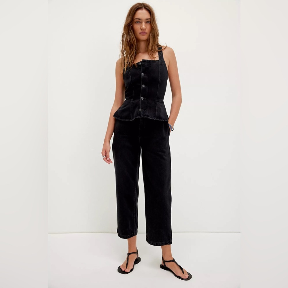 Free People Black Jumpsuit